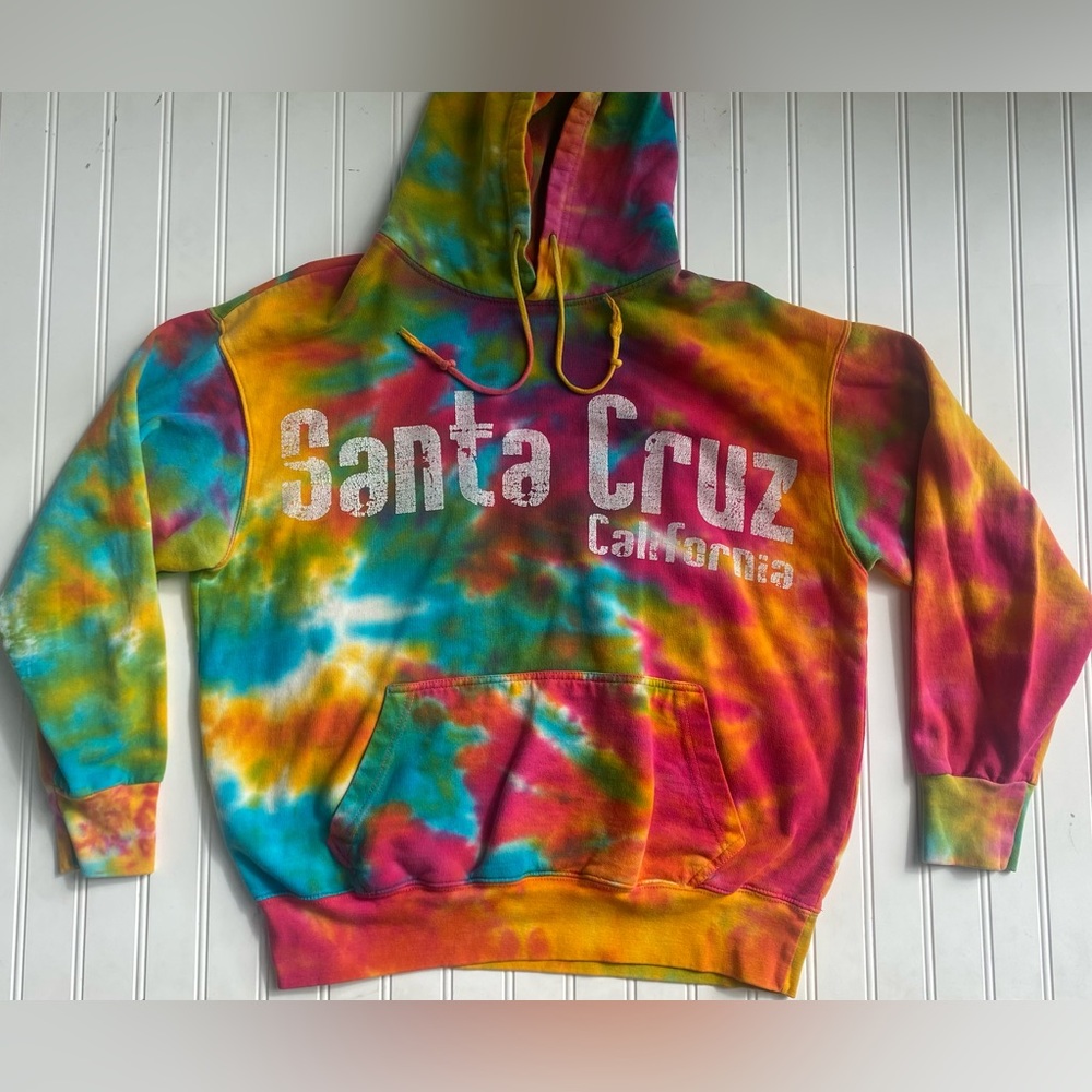 Tie Dye Santa Cruz Hoodie - Adult Medium